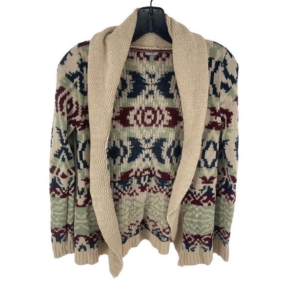 Charlotte Russe Women's Cardigan Sweater Open Front Acrylic Knit southwestern Sm - Picture 1 of 11